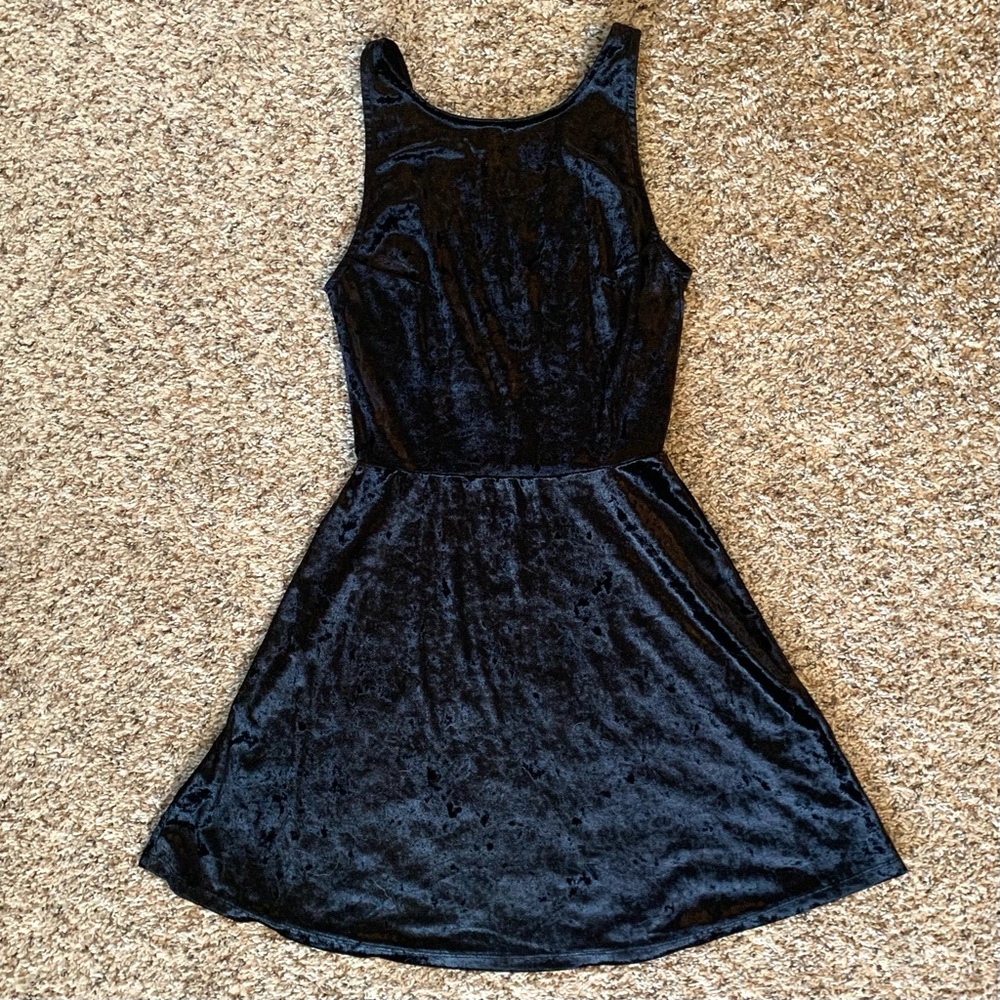 H&M Velvet Stretchy Mini Dress